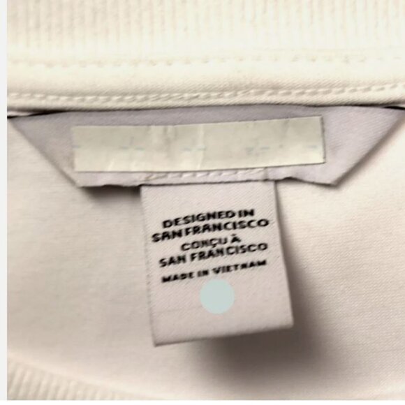 ATHLETA Plus Size White Harlow Hybrid Sweatshirt Top 2X Double list - Picture 7 of 7